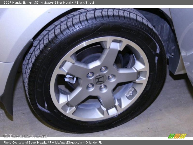 Alabaster Silver Metallic / Black/Tribal 2007 Honda Element SC