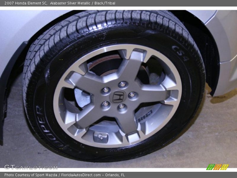 Alabaster Silver Metallic / Black/Tribal 2007 Honda Element SC