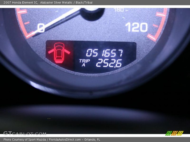 Alabaster Silver Metallic / Black/Tribal 2007 Honda Element SC