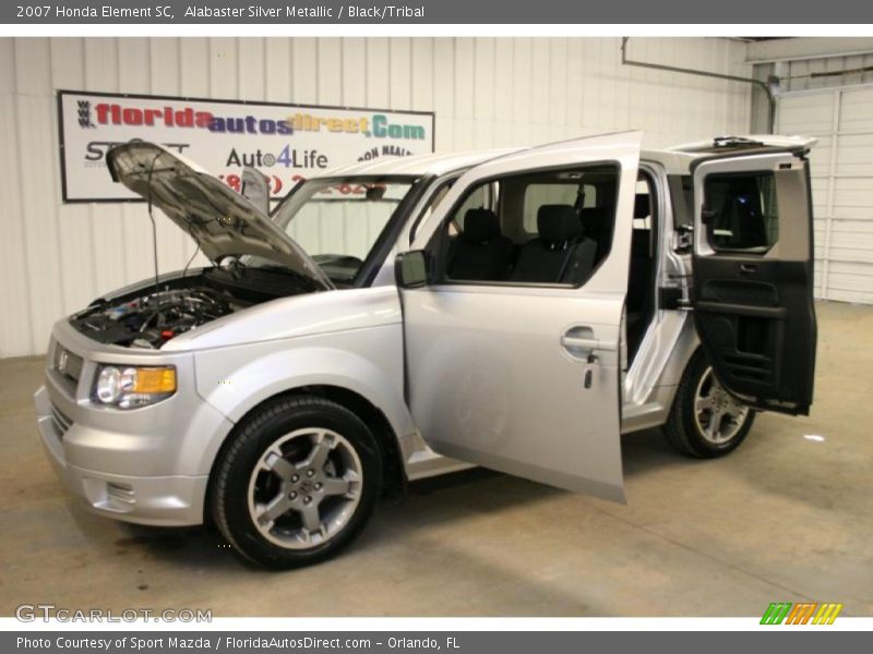 Alabaster Silver Metallic / Black/Tribal 2007 Honda Element SC