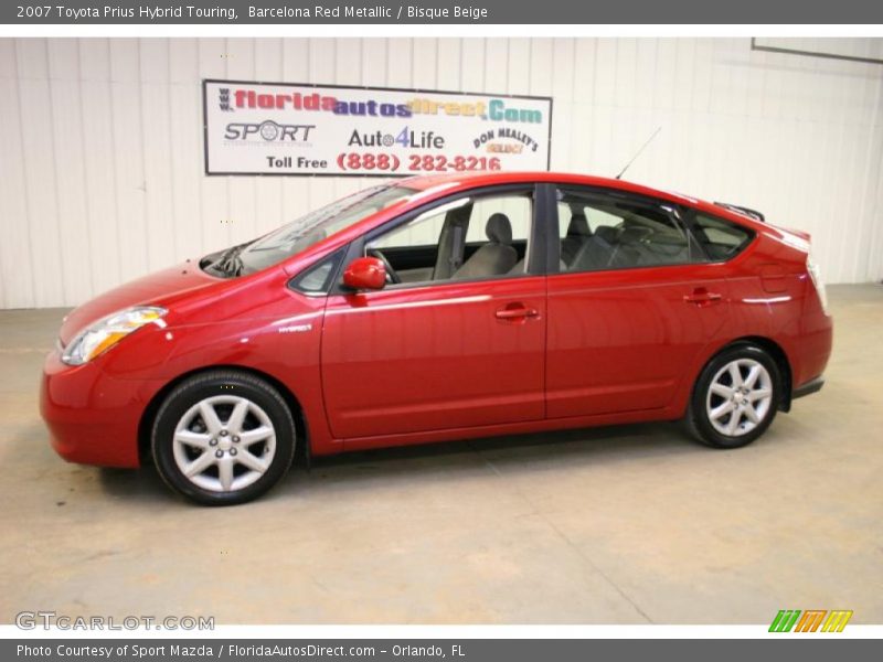 Barcelona Red Metallic / Bisque Beige 2007 Toyota Prius Hybrid Touring