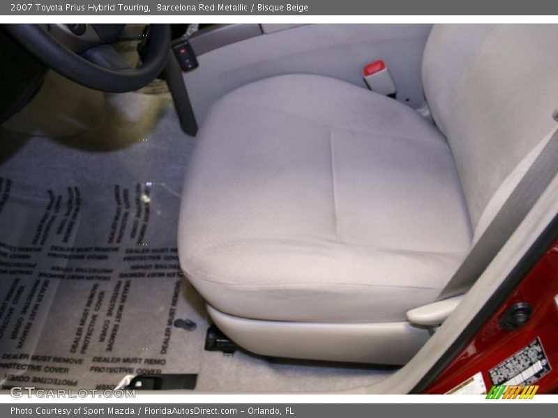 Barcelona Red Metallic / Bisque Beige 2007 Toyota Prius Hybrid Touring