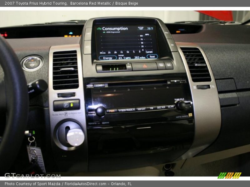 Barcelona Red Metallic / Bisque Beige 2007 Toyota Prius Hybrid Touring