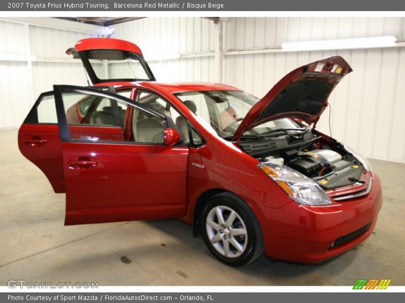 Barcelona Red Metallic / Bisque Beige 2007 Toyota Prius Hybrid Touring