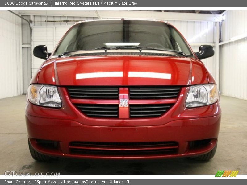 Inferno Red Crystal Pearl / Medium Slate Gray 2006 Dodge Caravan SXT