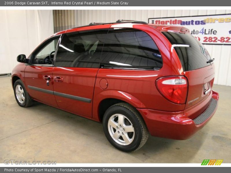 Inferno Red Crystal Pearl / Medium Slate Gray 2006 Dodge Caravan SXT