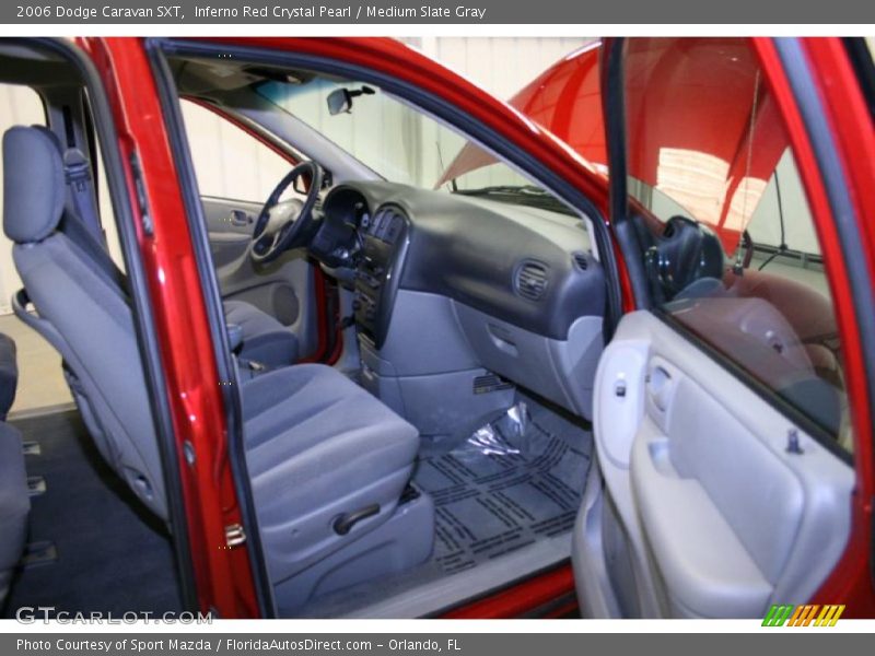 Inferno Red Crystal Pearl / Medium Slate Gray 2006 Dodge Caravan SXT