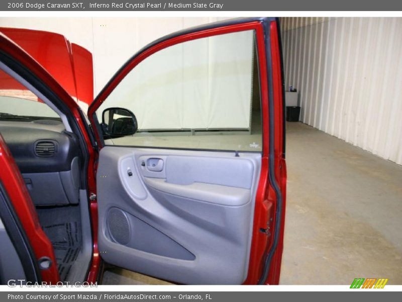 Inferno Red Crystal Pearl / Medium Slate Gray 2006 Dodge Caravan SXT