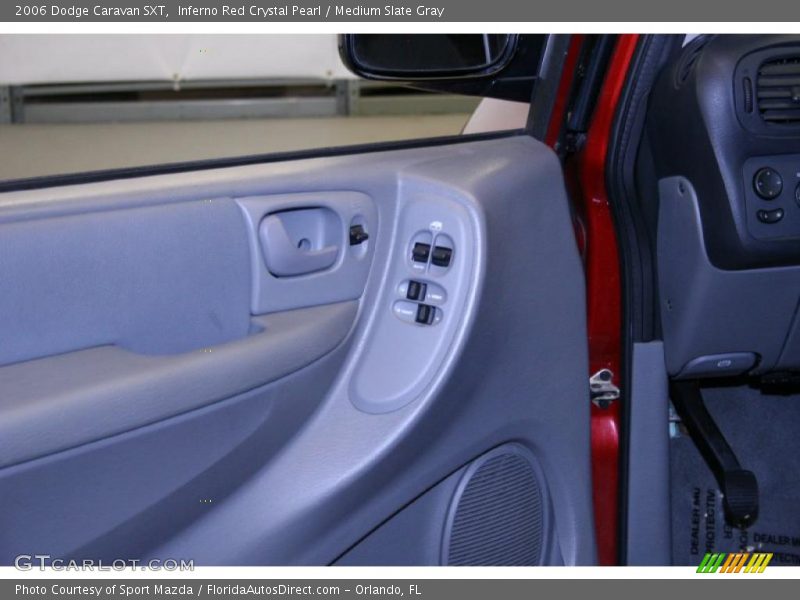 Inferno Red Crystal Pearl / Medium Slate Gray 2006 Dodge Caravan SXT