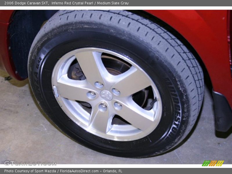 Inferno Red Crystal Pearl / Medium Slate Gray 2006 Dodge Caravan SXT
