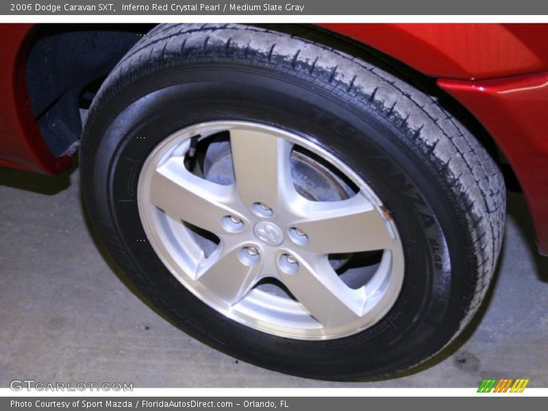Inferno Red Crystal Pearl / Medium Slate Gray 2006 Dodge Caravan SXT