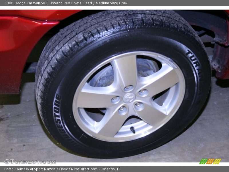 Inferno Red Crystal Pearl / Medium Slate Gray 2006 Dodge Caravan SXT