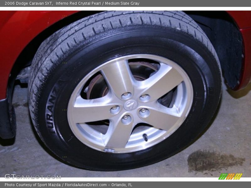 Inferno Red Crystal Pearl / Medium Slate Gray 2006 Dodge Caravan SXT