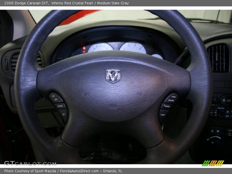 Inferno Red Crystal Pearl / Medium Slate Gray 2006 Dodge Caravan SXT