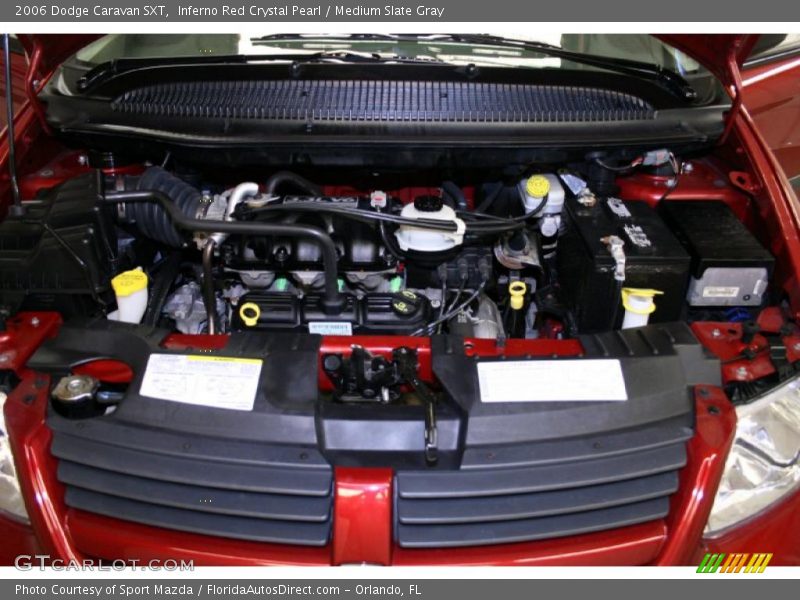 Inferno Red Crystal Pearl / Medium Slate Gray 2006 Dodge Caravan SXT