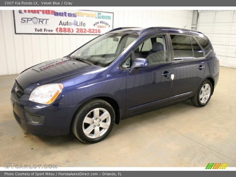Velvet Blue / Gray 2007 Kia Rondo LX