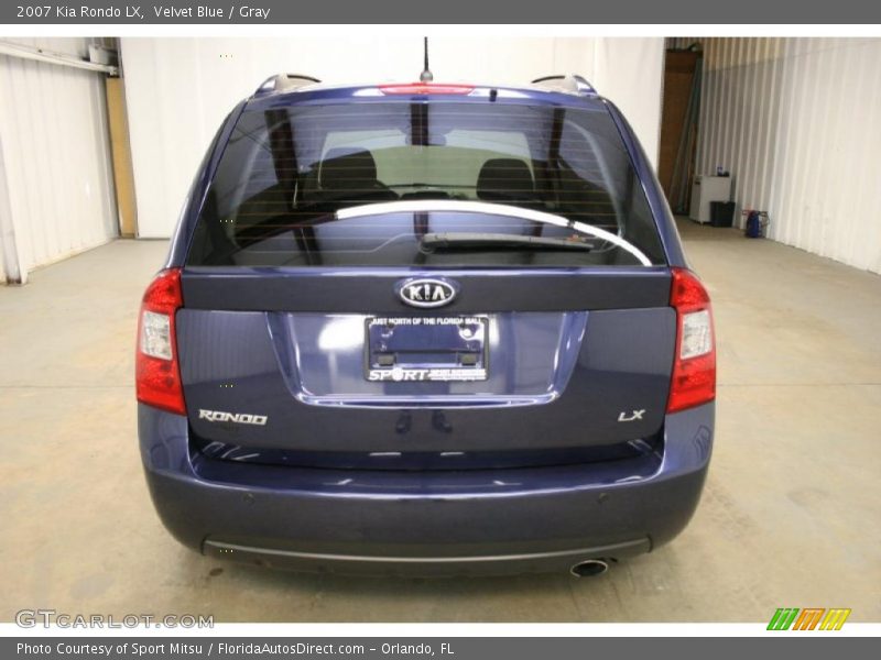Velvet Blue / Gray 2007 Kia Rondo LX