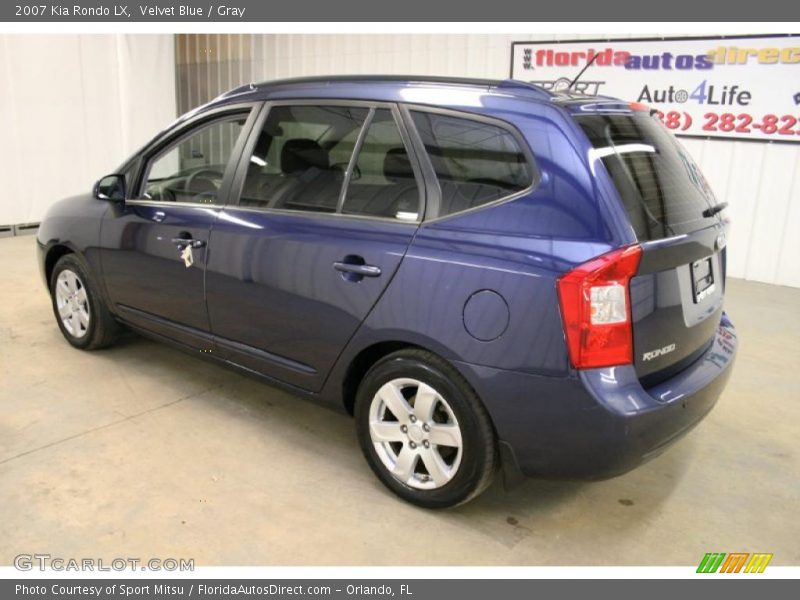 Velvet Blue / Gray 2007 Kia Rondo LX