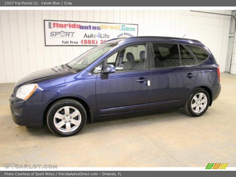 Velvet Blue / Gray 2007 Kia Rondo LX
