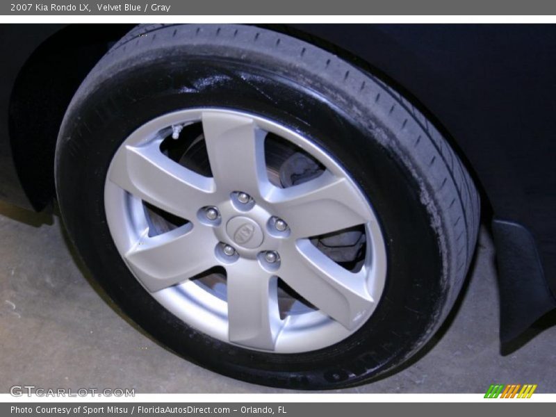 Velvet Blue / Gray 2007 Kia Rondo LX