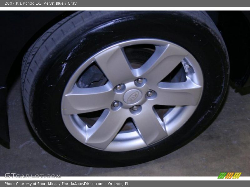 Velvet Blue / Gray 2007 Kia Rondo LX
