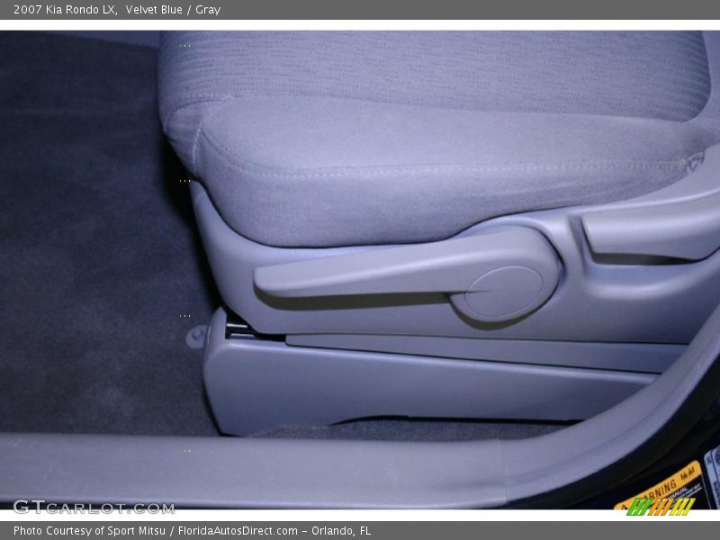 Velvet Blue / Gray 2007 Kia Rondo LX
