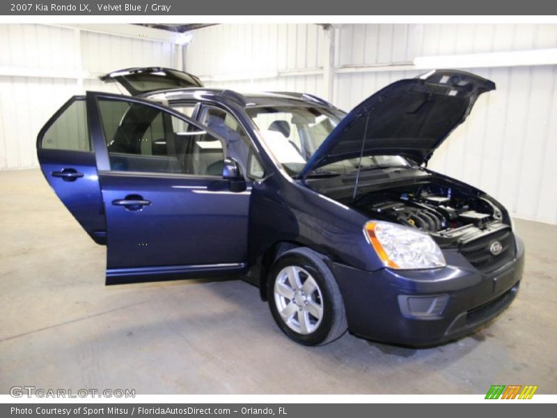 Velvet Blue / Gray 2007 Kia Rondo LX