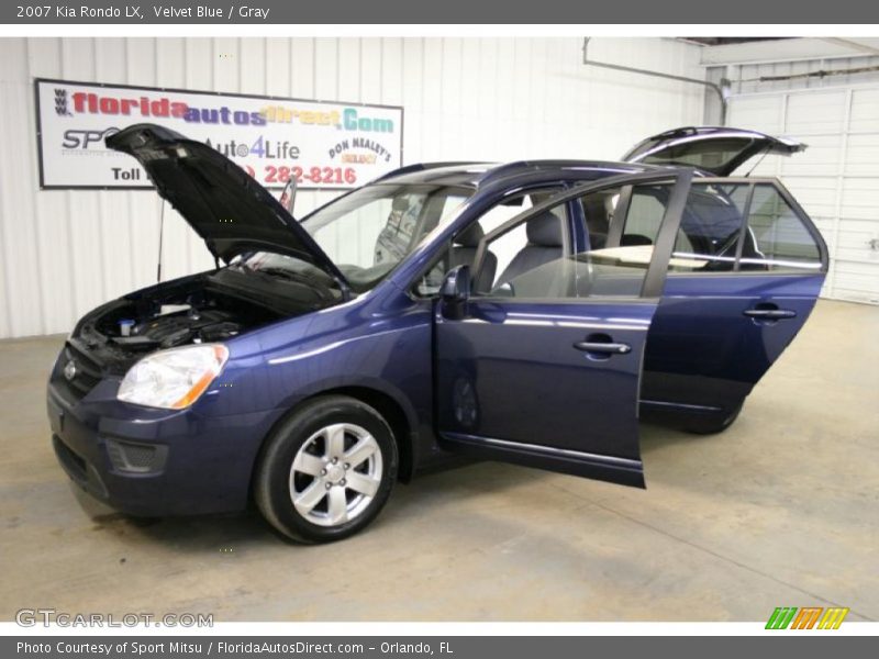 Velvet Blue / Gray 2007 Kia Rondo LX