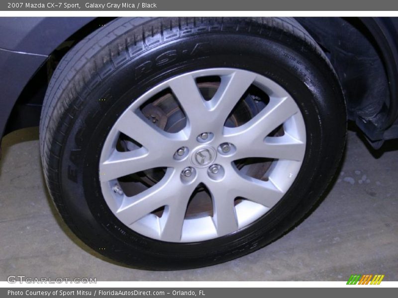 Galaxy Gray Mica / Black 2007 Mazda CX-7 Sport