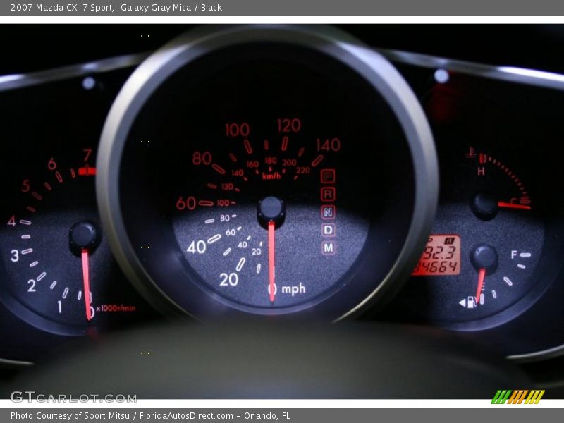 Galaxy Gray Mica / Black 2007 Mazda CX-7 Sport