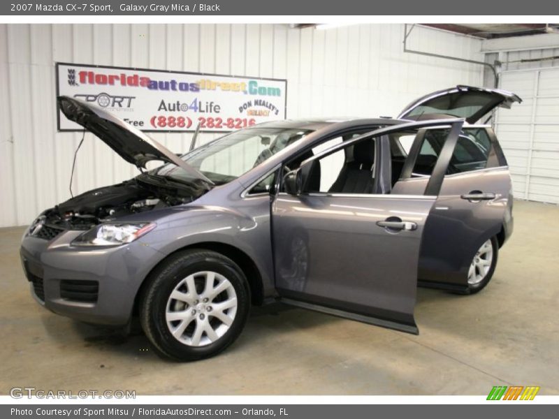 Galaxy Gray Mica / Black 2007 Mazda CX-7 Sport
