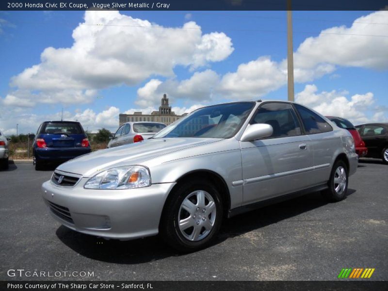 Vogue Silver Metallic / Gray 2000 Honda Civic EX Coupe