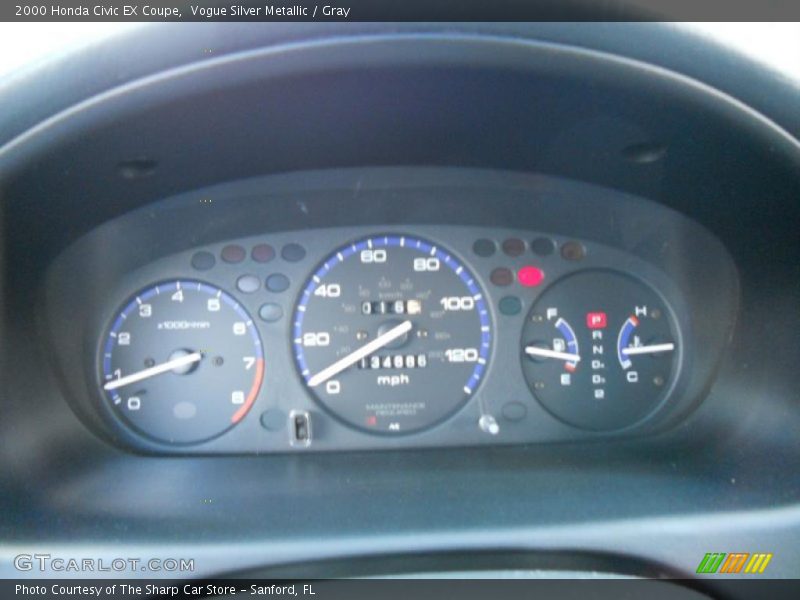 Vogue Silver Metallic / Gray 2000 Honda Civic EX Coupe