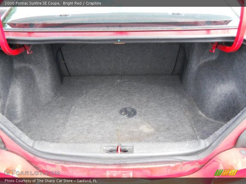 Bright Red / Graphite 2000 Pontiac Sunfire SE Coupe