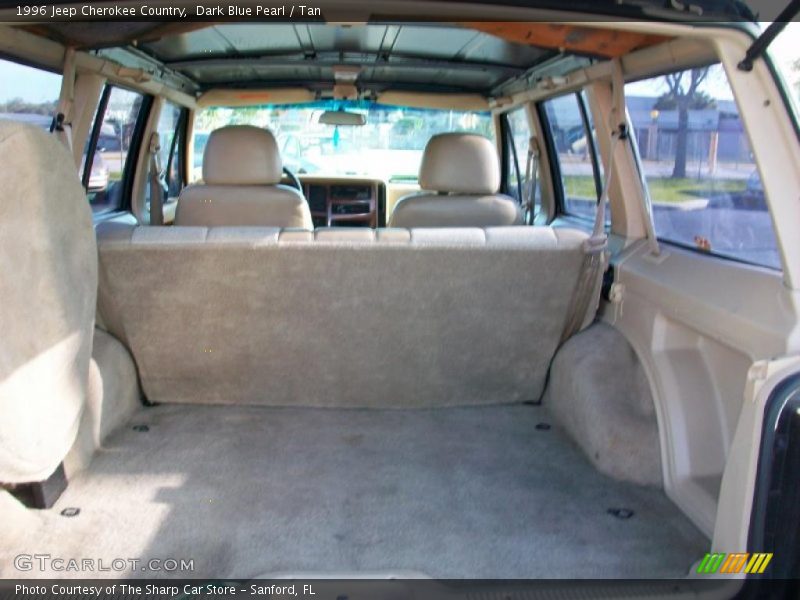 Dark Blue Pearl / Tan 1996 Jeep Cherokee Country