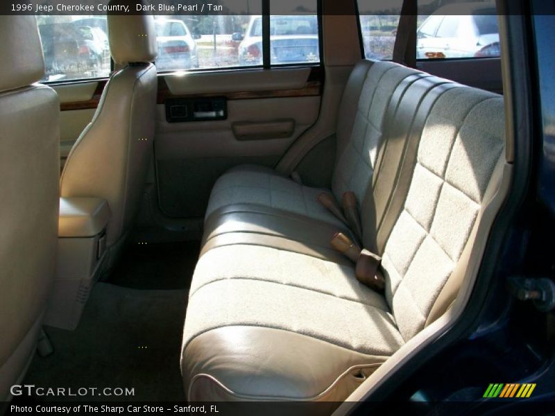 Dark Blue Pearl / Tan 1996 Jeep Cherokee Country