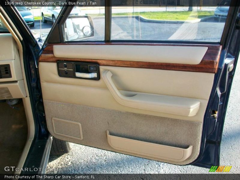 Dark Blue Pearl / Tan 1996 Jeep Cherokee Country