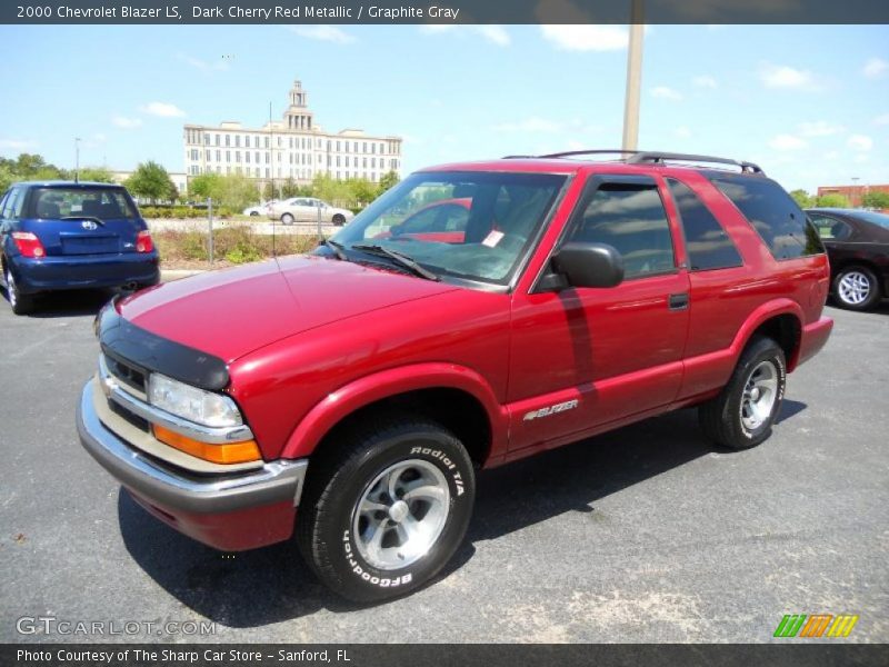 Dark Cherry Red Metallic / Graphite Gray 2000 Chevrolet Blazer LS