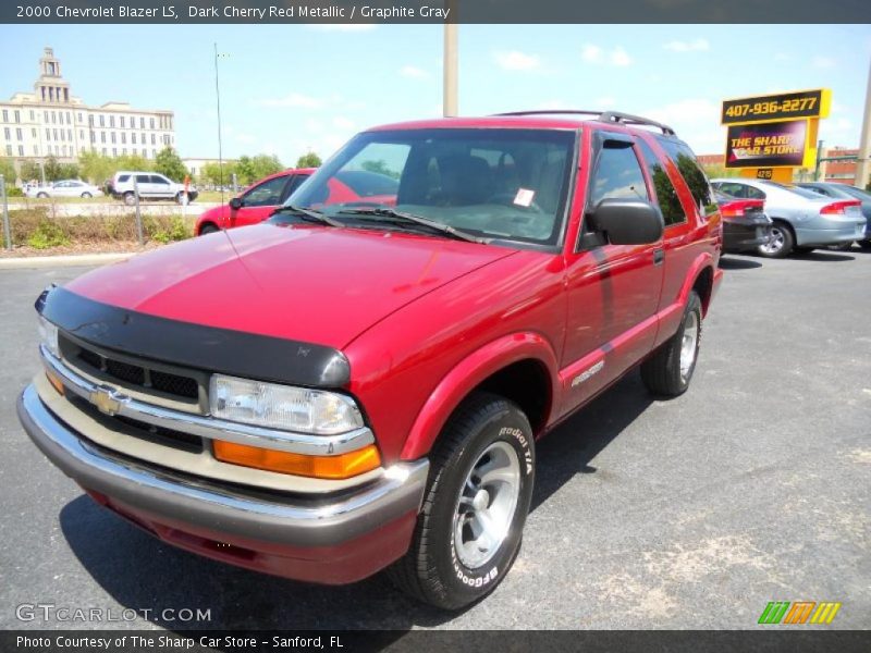 Dark Cherry Red Metallic / Graphite Gray 2000 Chevrolet Blazer LS