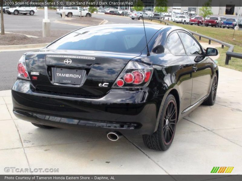 Black Sand Pearl / Dark Charcoal/Red 2009 Scion tC Release Series 5.0