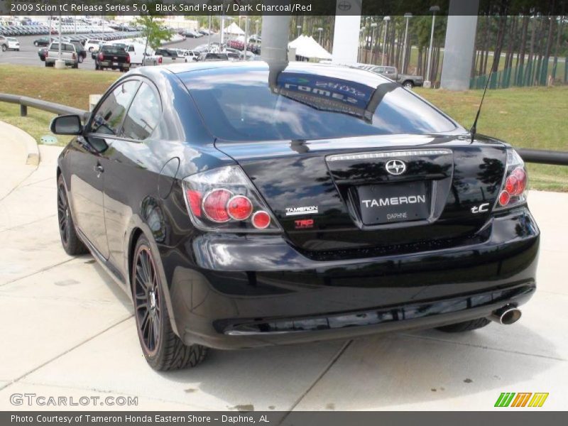 Black Sand Pearl / Dark Charcoal/Red 2009 Scion tC Release Series 5.0