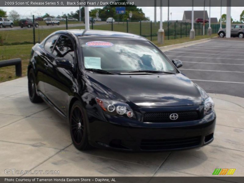 Black Sand Pearl / Dark Charcoal/Red 2009 Scion tC Release Series 5.0