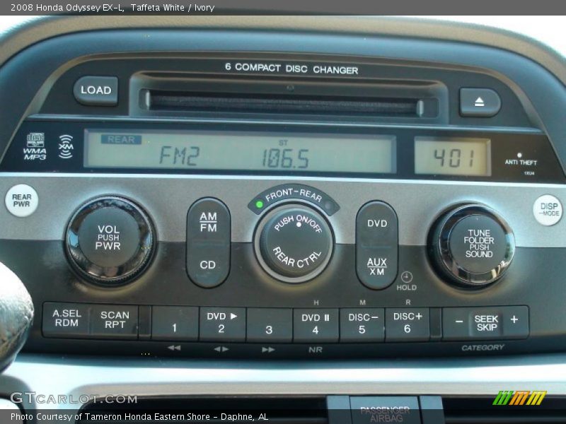 Taffeta White / Ivory 2008 Honda Odyssey EX-L