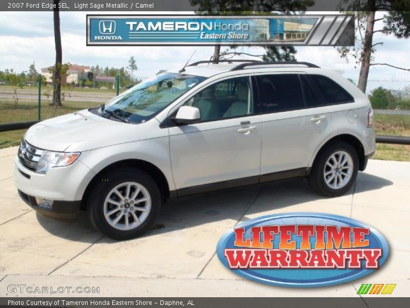 Light Sage Metallic / Camel 2007 Ford Edge SEL
