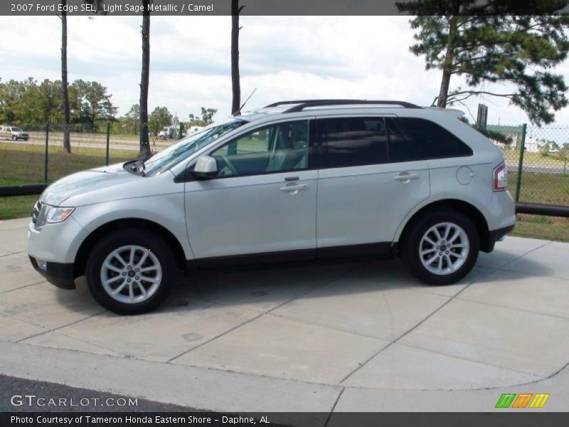 Light Sage Metallic / Camel 2007 Ford Edge SEL