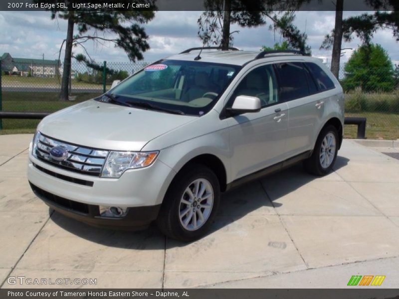 Light Sage Metallic / Camel 2007 Ford Edge SEL