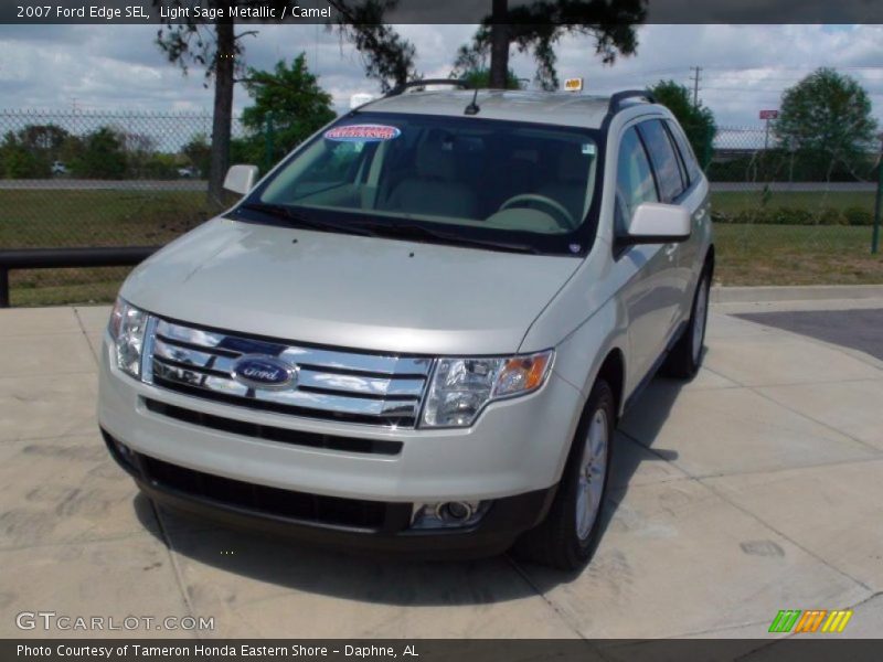 Light Sage Metallic / Camel 2007 Ford Edge SEL