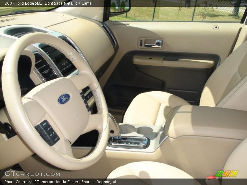 Light Sage Metallic / Camel 2007 Ford Edge SEL