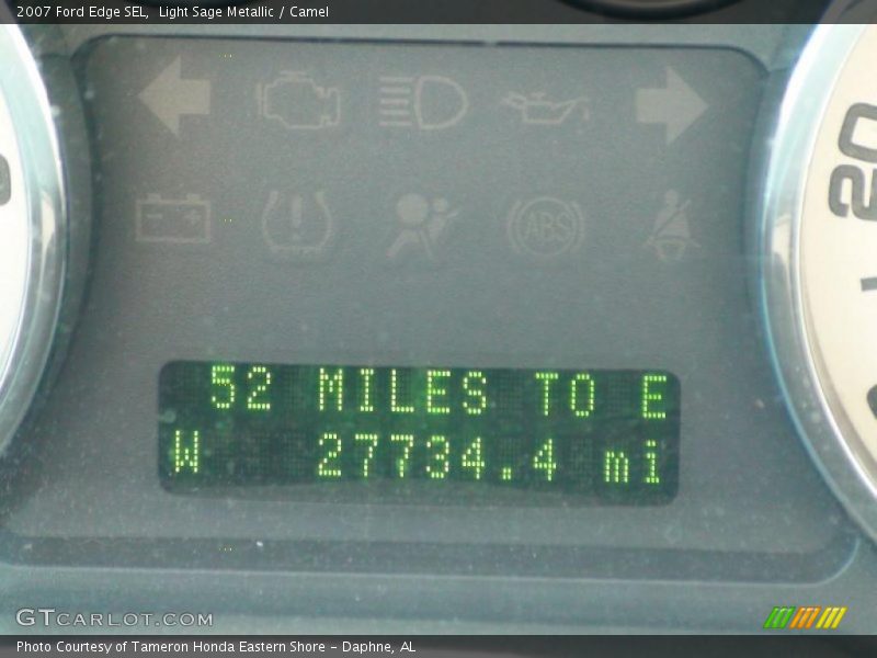Light Sage Metallic / Camel 2007 Ford Edge SEL