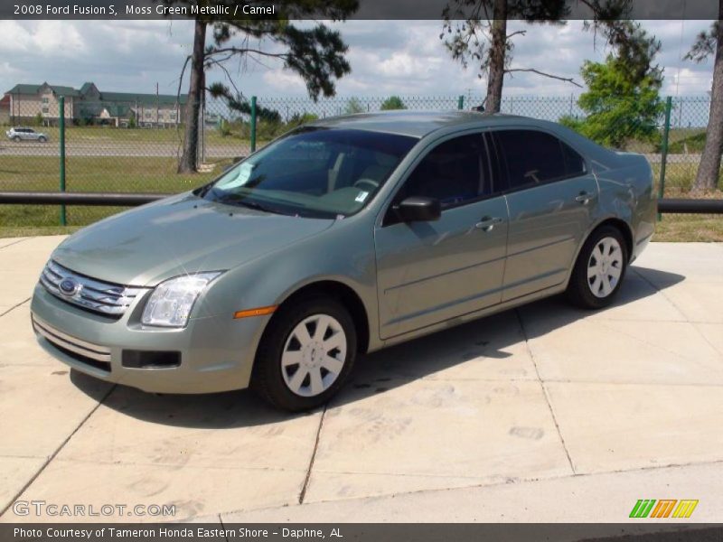 Moss Green Metallic / Camel 2008 Ford Fusion S